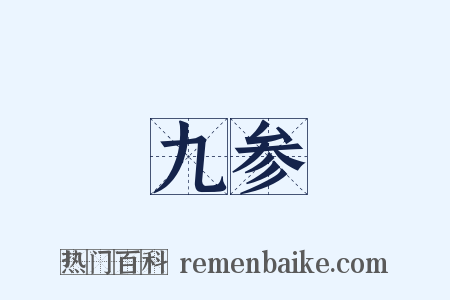 九参是什么意思的图片